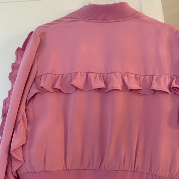 TIBI PINK BOMBER JACKET XS - Picture 5 of 7